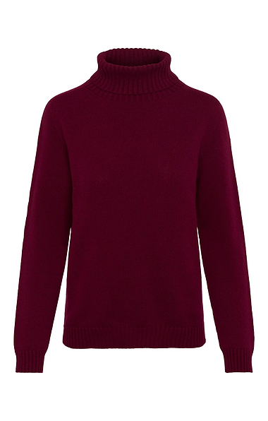 Ladies House of Bruar Cashmere Roll Neck Jumper