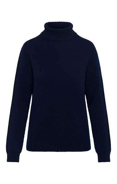Ladies House of Bruar Cashmere Roll Neck Jumper