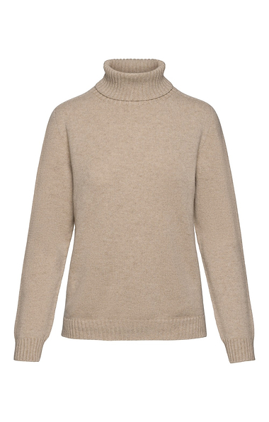 Ladies House of Bruar Cashmere Roll Neck Jumper