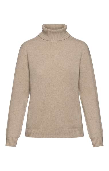 Ladies House of Bruar Cashmere Roll Neck Jumper
