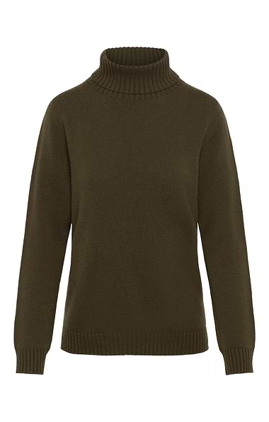 Ladies House of Bruar Cashmere Roll Neck Jumper