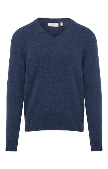 Men’s House of Bruar Cashmere V-Neck Jumper