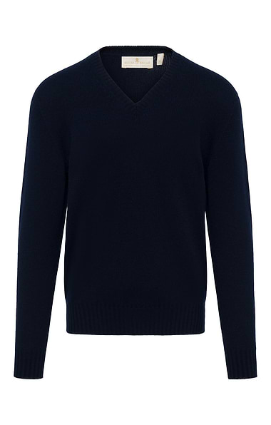 Men’s House of Bruar Cashmere V-Neck Jumper