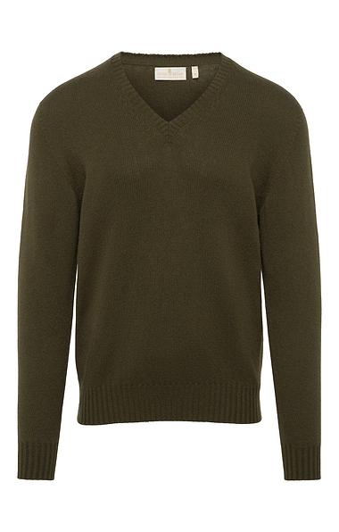 Men’s House of Bruar Cashmere V-Neck Jumper