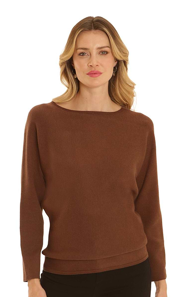 Ladies Pomodoro Essential Batwing Knit Jumper
