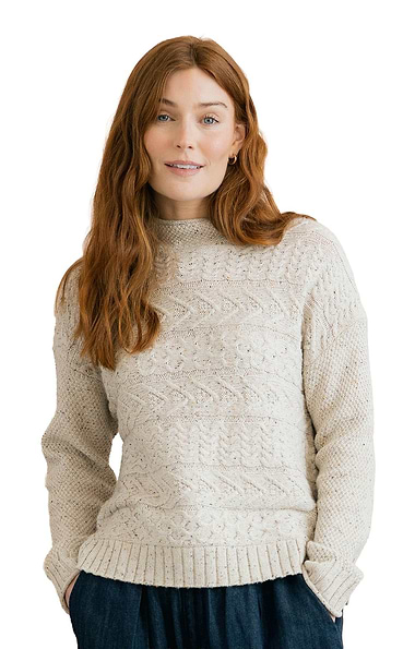 Ladies Lily & Me Sonia Fleck Knit Jumper