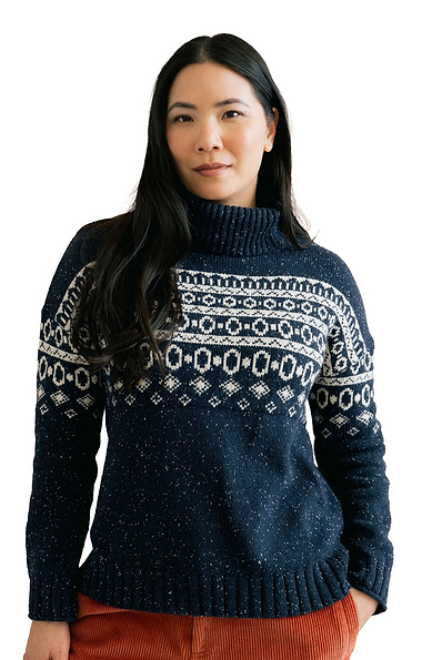 Ladies Lily & Me Easel Fairisle Jumper