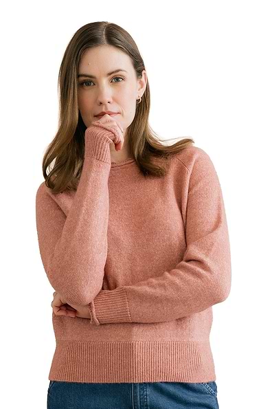 Ladies Lily & Me Elodie Scallop Knit Jumper