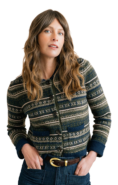 Ladies Lily & Me Chestnut Fairisle Jacket