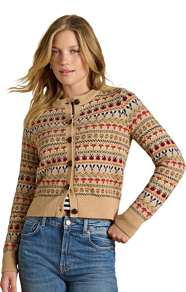 Ladies Joules Woodland Knitted Cardigan