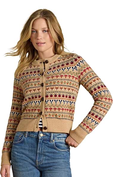 Ladies Joules Woodland Knitted Cardigan