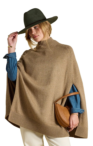 Ladies Joules Horse Intarsia Cape