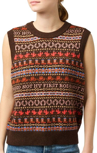Ladies Joules Rodeo Fairisle Tank