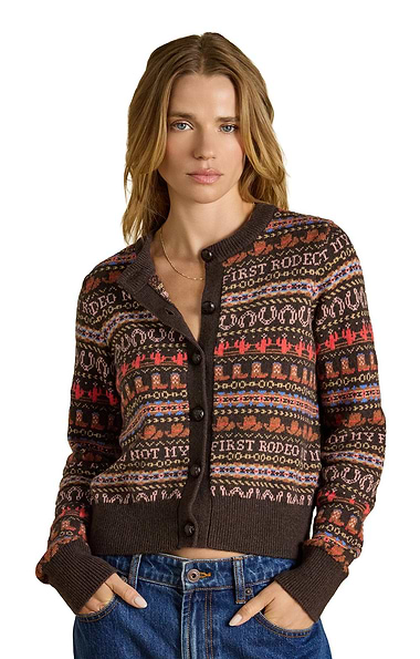 Ladies Joules Rodeo Fairisle Cardigan