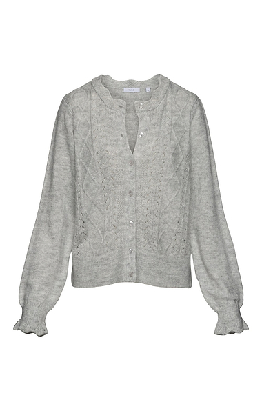 Ladies Pointelle Detail Cardigan