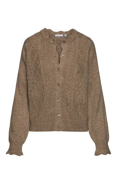 Ladies Pointelle Detail Cardigan