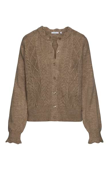 Ladies Pointelle Detail Cardigan
