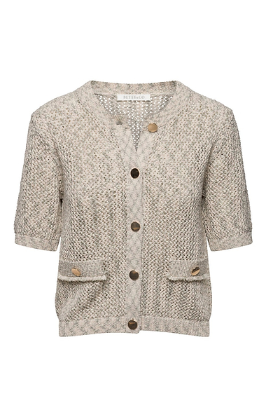 Ladies Betty & Co Open Knit Short Sleeve Cardigan