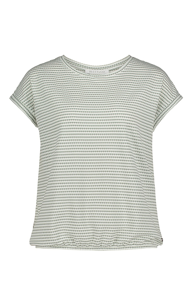 Ladies Betty & Co Waffle Knit Short Sleeve Top