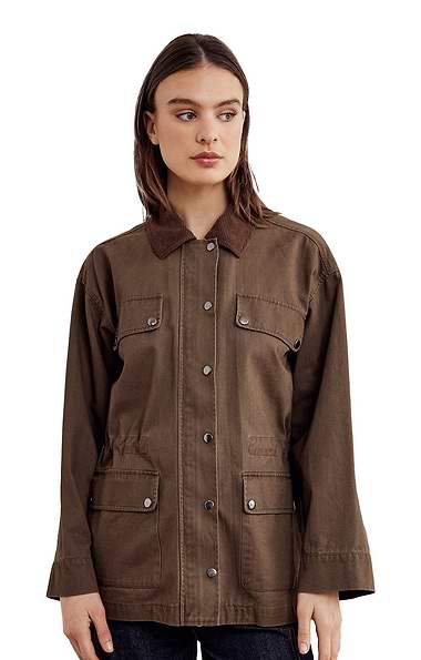 Ladies Lexy Corduroy Collared Jacket