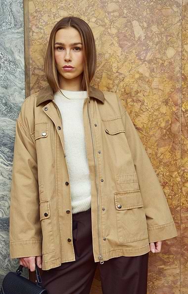 Ladies Lexy Corduroy Collared Jacket