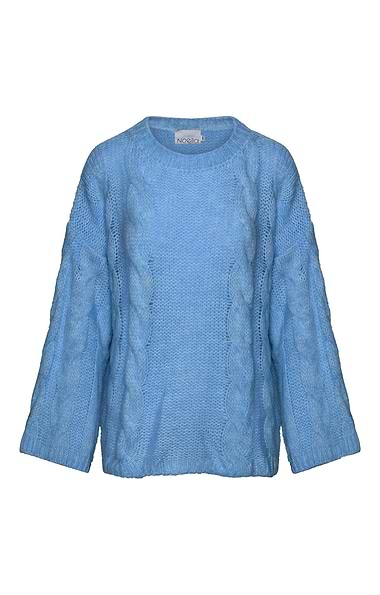 Ladies Lyza Relaxed Cable Knit Sweater