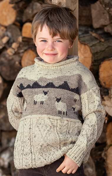 Children's Sheep Crew Neck Jumper