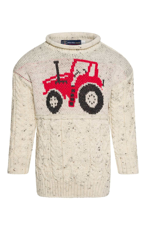 Children's Tractor Crew Neck Jumper
