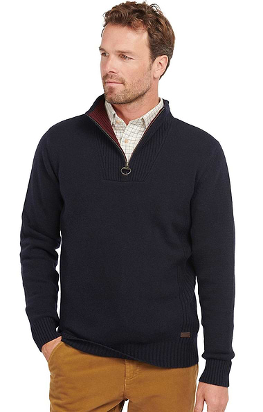 Men's Barbour Nelson Essential Half Zip Jumper