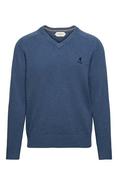 Men's Lambswool V-Neck Jumper
