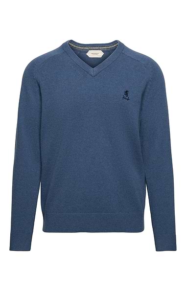 Men's Lambswool V-Neck Jumper