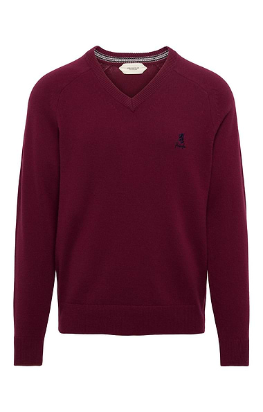 Men's Lambswool V-Neck Jumper