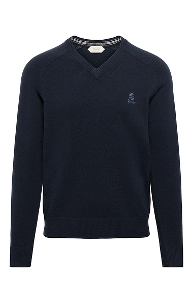 Men's Lambswool V-Neck Jumper