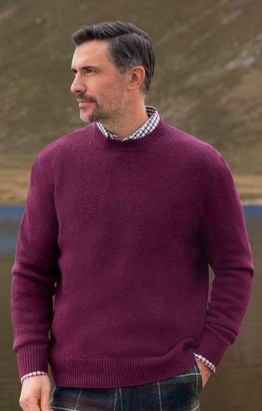 Men's Lambswool Crew Neck Jumper