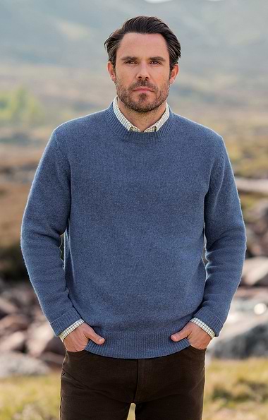 Men's Lambswool Crew Neck Jumper
