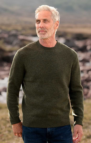 Men's Lambswool Crew Neck Jumper