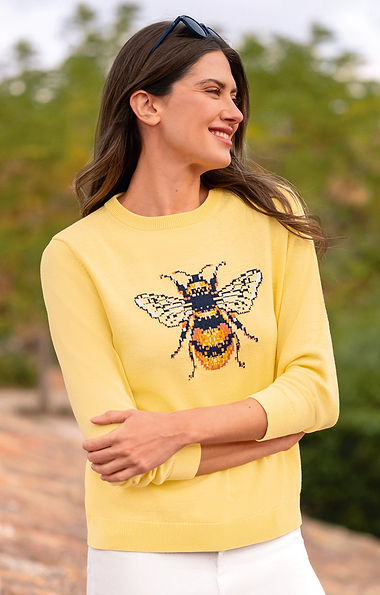 Ladies Cotton Bee Crew Neck