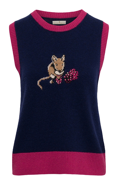 Ladies Lambswool Picture Slipover