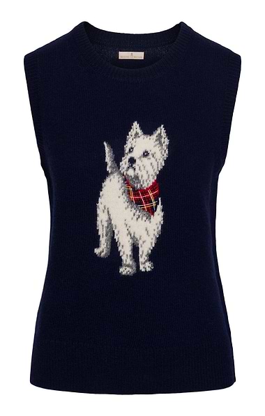 Ladies Lambswool Picture Slipover