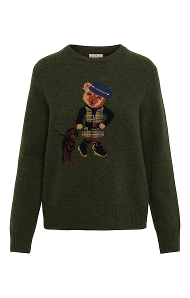 Ladies Bruar Bear Lambswool Crew