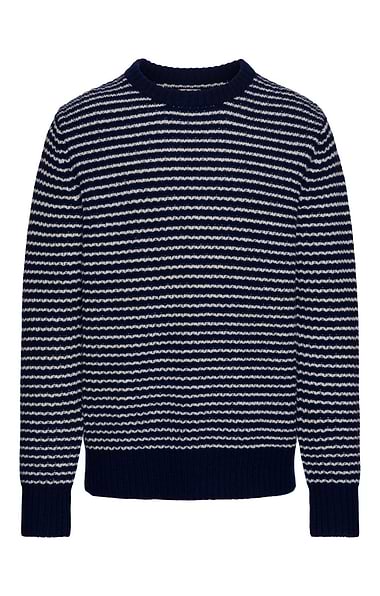 Men's House of Bruar Lambswool Fisherman Crew