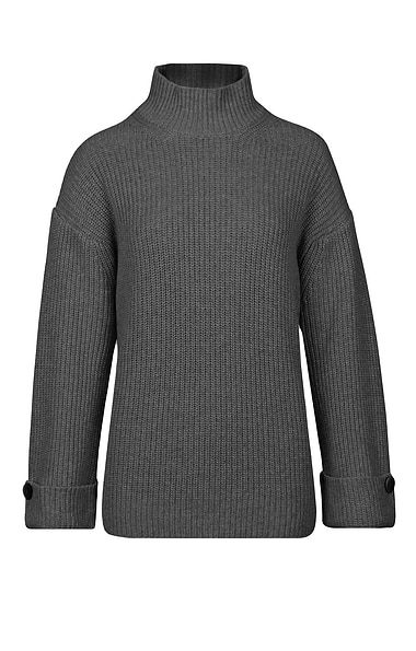 Ladies Cashmere & Silk Chunky Rib Sweater