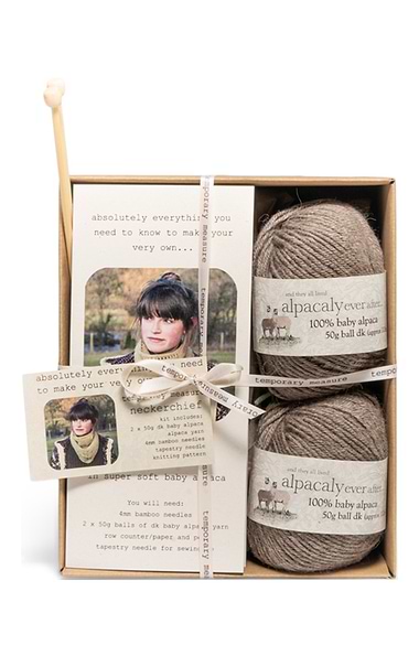 Alpaca Neckerchief Knitting Kit