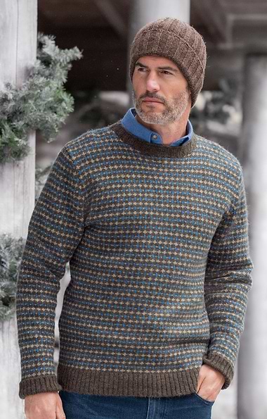 Men's Shetland Cromarty Crew-Neck Jumper
