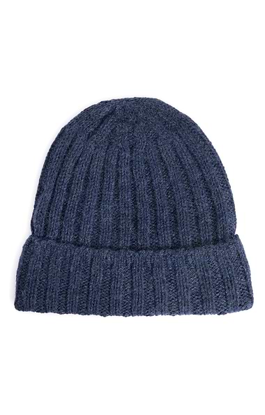 Men's Shetland Ribbed Beanie Hat