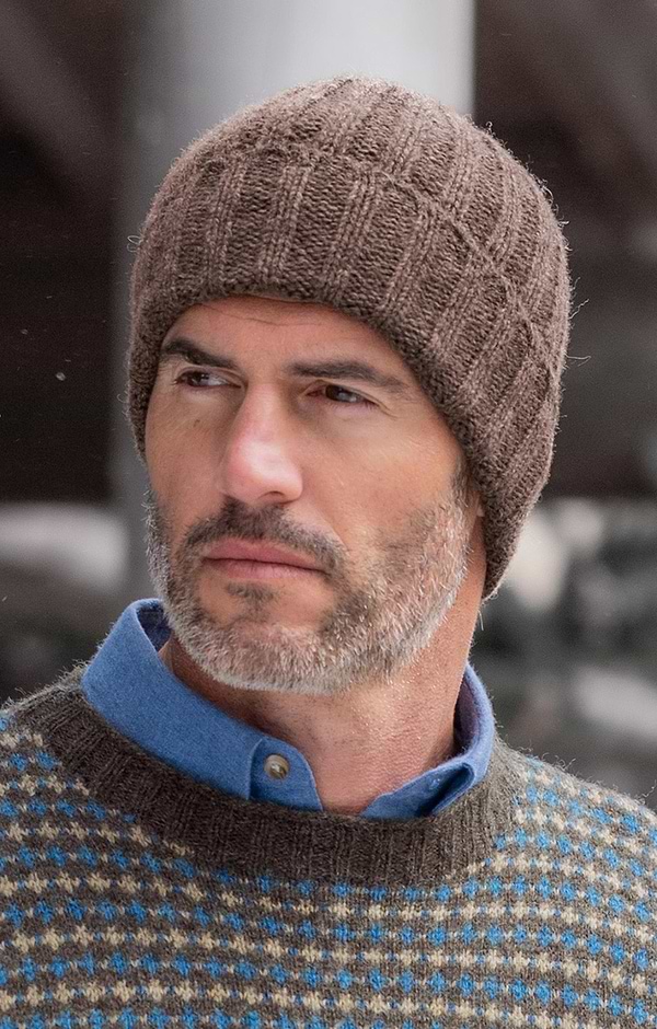Men's Shetland Ribbed Beanie Hat