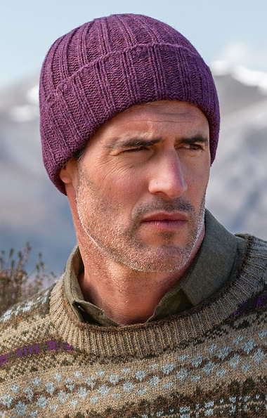 Men's Shetland Ribbed Beanie Hat