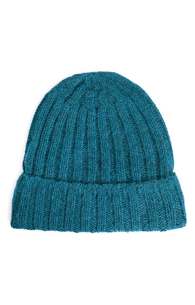 Men's Shetland Ribbed Beanie Hat