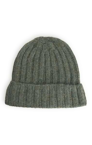Men's Shetland Ribbed Beanie Hat