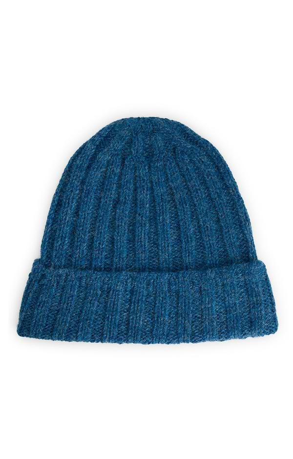 Men's Shetland Ribbed Beanie Hat
